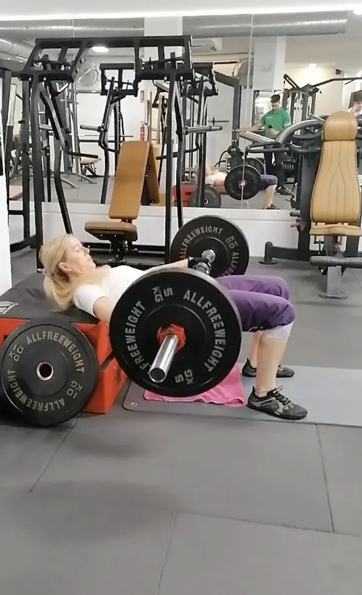 Eva entrenando